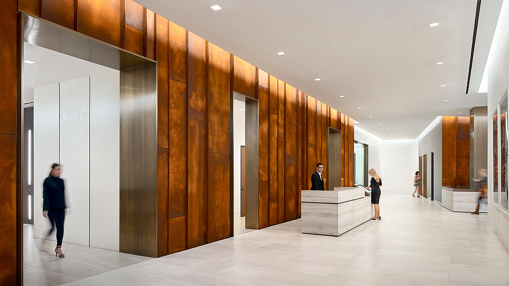 A group of people in a room.