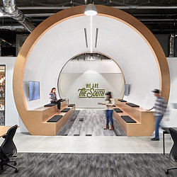 A group of people in a room.