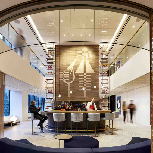 Campari Group headquarters bar.