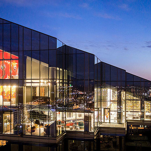Museum of Contemporary Art Denver with many windows.