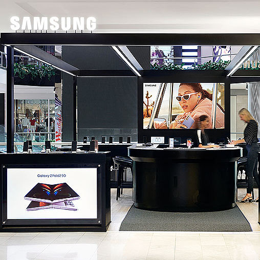 A tv on a stand.