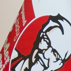 A red and black flag.