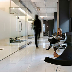 A person sitting in a chair.