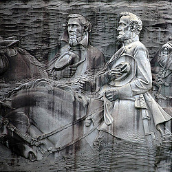 A statue of a man and a woman.