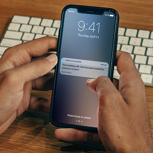 A person holding a phone.