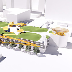 A model of a building.