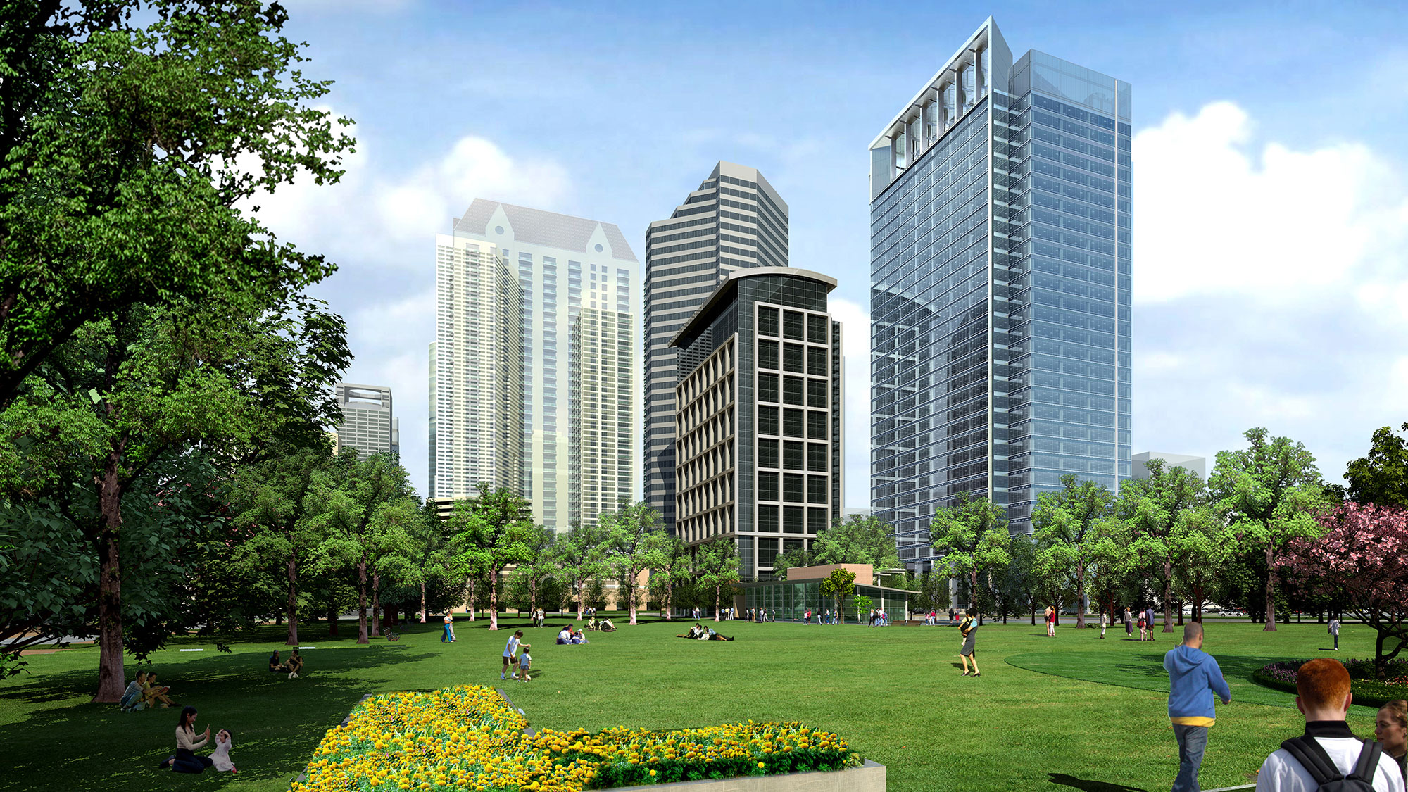 How an Iconic Houston Park Helped Spark the Development of Downtown