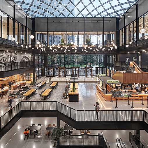 Willis Tower food hall.