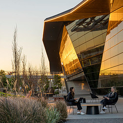NVIDIA headquarters outdoor seating