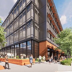 100 Chestnut exterior rendering