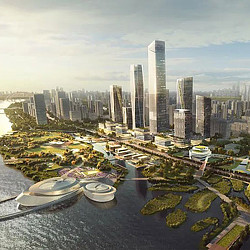 Pixel City Gensler design concept rendering