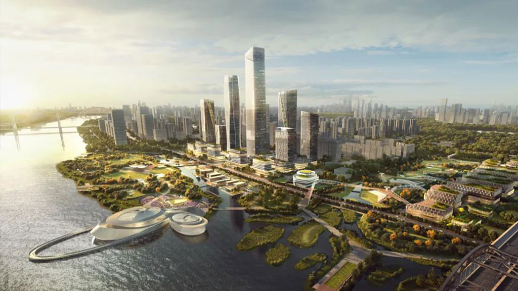 Pixel City Gensler design concept rendering