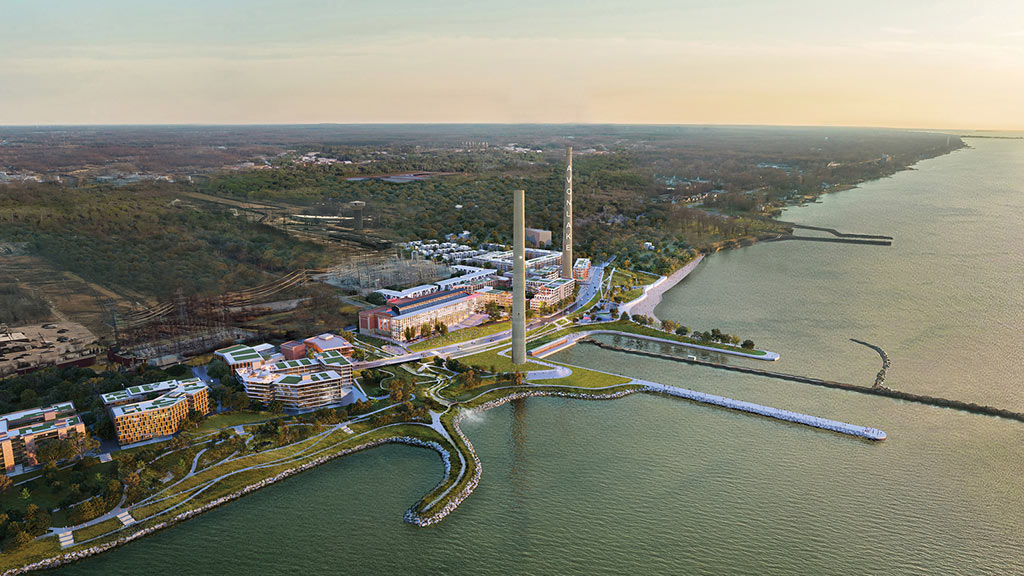Avon Lake power plant redevelopment rendering