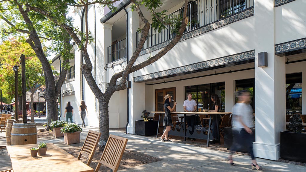 State Street Market outdoor dining area