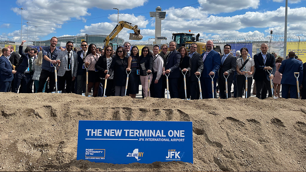 JFK International Airport Terminal One groundbreaking team photo