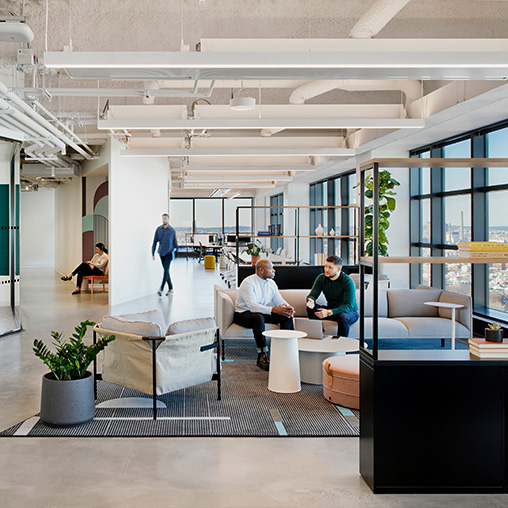 Verizon at The Hub workplace interiors