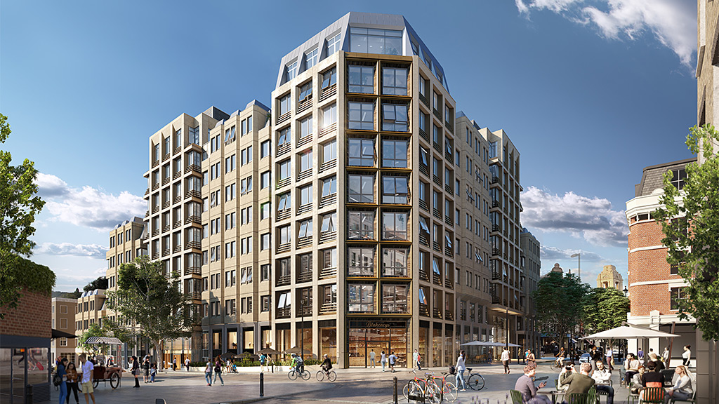 The Acre office building exterior rendering.