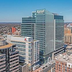 Marriott International headquarters. Photo by VSI Aerial, courtesy Hensel Phelps.