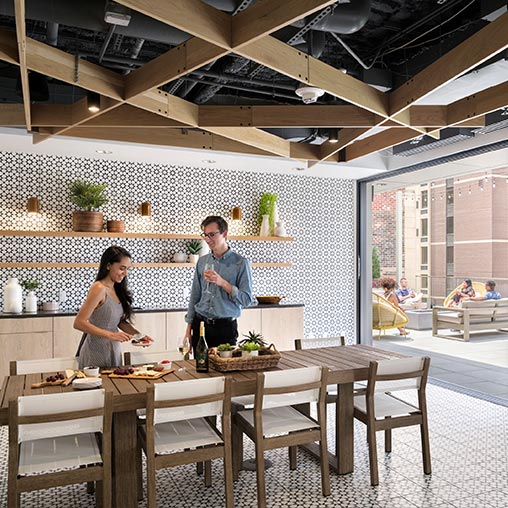 The Link rooftop kitchen.