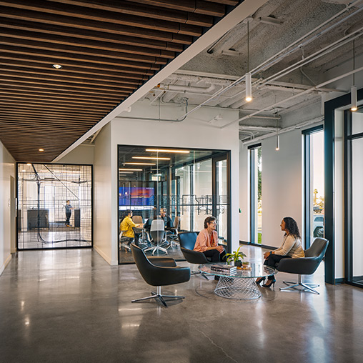 Arizona Department of Administration lobby seating.