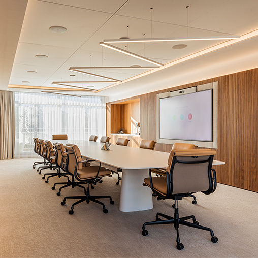 Confidential Paris client conference room.