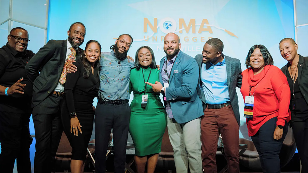 NOMA leadership on stage at NOMA 2022 Conference.