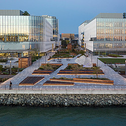 Burlingame Point exterior by waterfront.