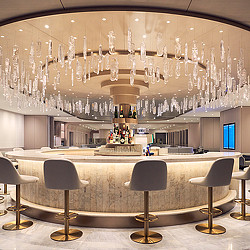 American Airlines & British Airways Chelsea Lounge bar.