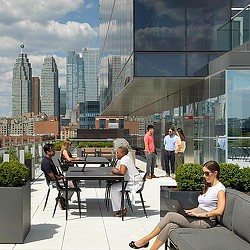 LoyaltyOne Toronto headquarters rooftop.