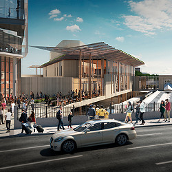 Amtrak Baltimore Penn Station Lanvale Expansion rendering.