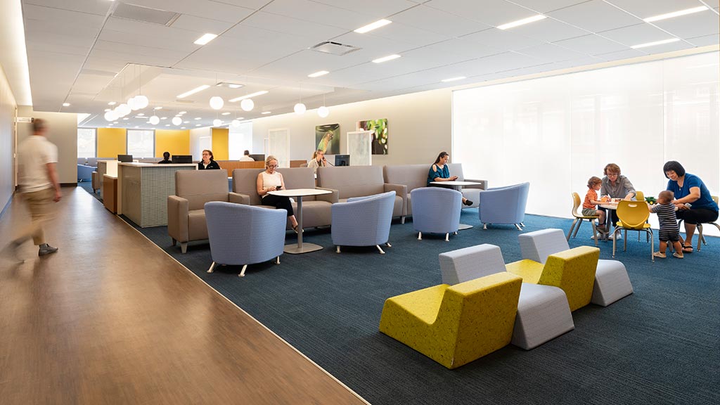 Maimonides Medical Center waiting area.
