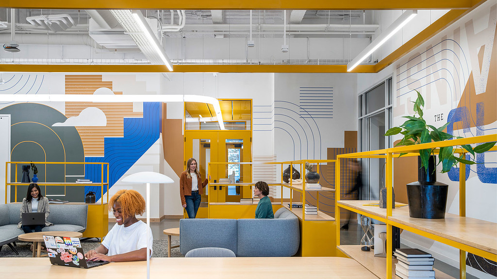 LinkedIn Omaha workplace interiors.