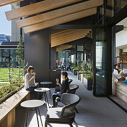 Hyatt House Kanazawa outdoor terrace.