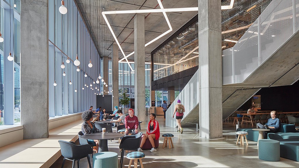 Columbia College Student Center first floor.
