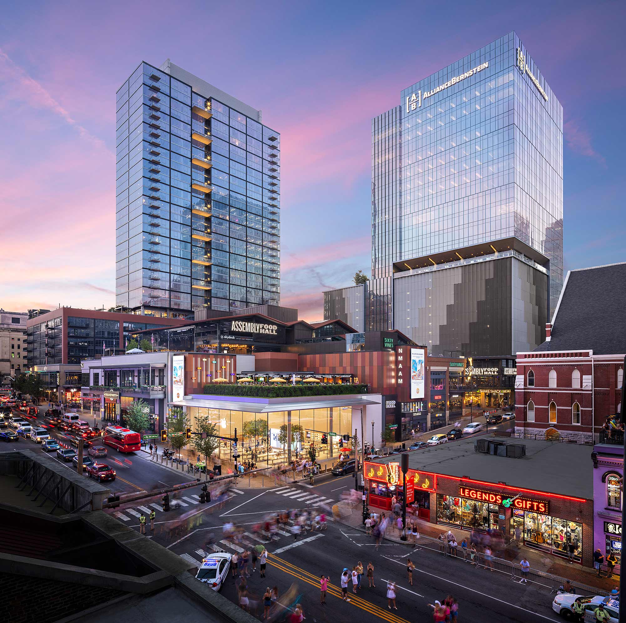 Fifth + Broadway, Nashville, exterior view.