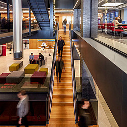 Gensler New York office central staircase