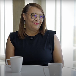 Gail Malone in a coffee talk interview