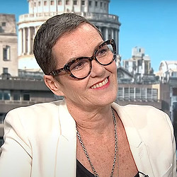 Jane Clay live on-air at Sky News Business