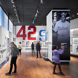 Jackie Robinson Museum exhibit