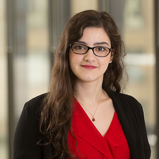 A person wearing glasses.