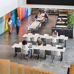 Workplace cafe seating