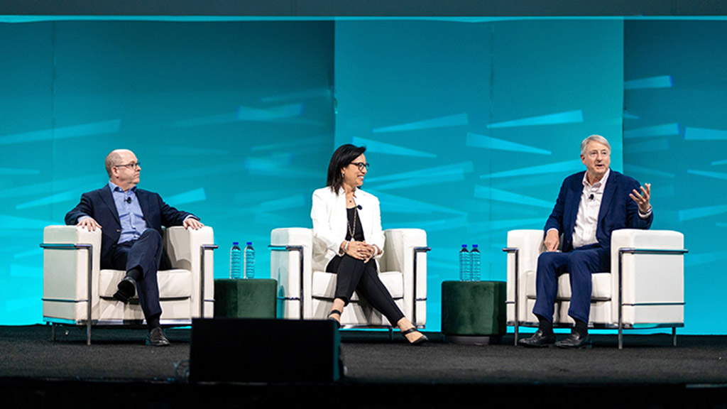 Peter Ballon, Diane Hoskins, and Ron Pressman at ULI 2023 panel. Credit: ULI