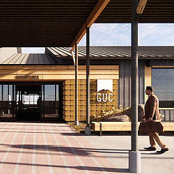 Gunnison-Crested Butte Regional Airport departures entrance rendering