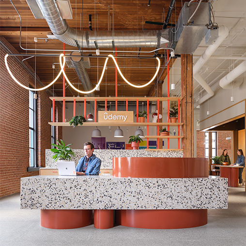 Udemy Denver reception desk