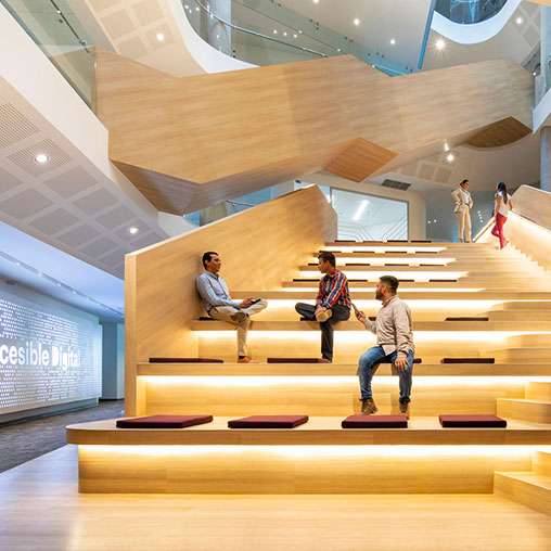 BAC Honduras Headquarters steps