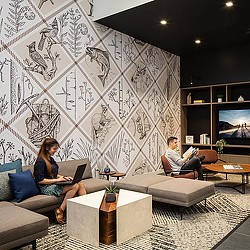 Tabor Center Amenity Suite interiors