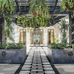 St. Regis Langkawi outdoor walkway to entrance