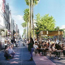 Hollywood Walk of Fame outdoor dining rendering