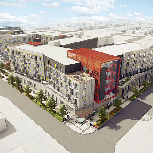 U.S.Vets Houston veteran housing concept rendering