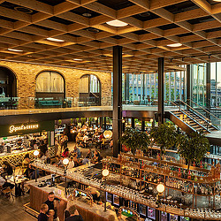 Cargo Crossrail Place food hall high angle view